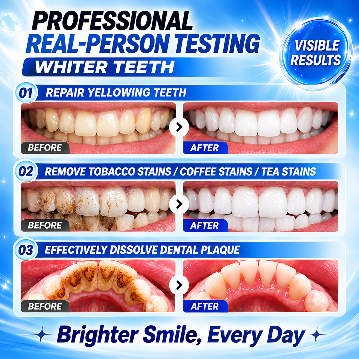 8X Niacinamide Foaming Whitening Toothpaste 8X - Fresh Breath Stain Removal Gentle Teeth Cleaning 100ml-D